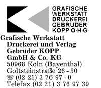 Grafische Werkstatt Druckerei und Verlag Gebrder Kopp GmbH & Co. KG