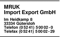 Mruk Import Export GmbH