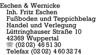 Eschen & Wernicke, Inh. Fritz Eschen