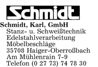 Schmidt GmbH, Karl