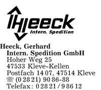 Heeck, Gerhard, Internationale Spedition GmbH
