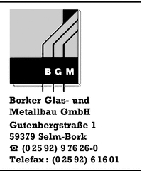 Borker Glas- und Metallbau GmbH