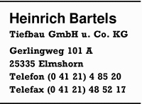Bartels Tiefbau GmbH u. Co. KG, Heinrich