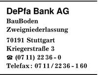 DePfa Bank AG BauBoden