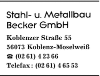 Stahl- und Metallbau Becker GmbH