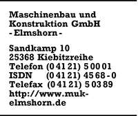 Maschinenbau u. Konstruktion GmbH