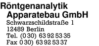 Rntgenanalytik Apparatebau GmbH