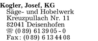 Kogler KG, Josef
