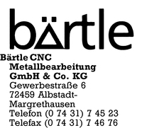 Brtle CNC Metallbearbeitung GmbH & Co. KG