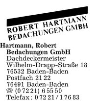 Hartmann Bedachungen GmbH, Robert