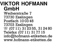 Hofmann GmbH, Viktor