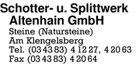 Schotter- und Splittwerk Altenhain GmbH