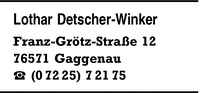 Detscher-Winker, Lothar