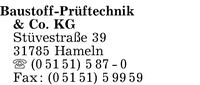 Baustoff-Prftechnik & Co. KG