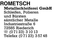 Rometsch Metallschleiferei GmbH