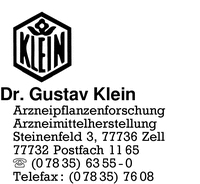 Klein, Gustav Dr.