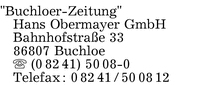 Buchloer-Zeitung, Hans Obermayer GmbH