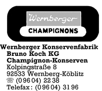 Wernberger Konservenfabrik Bruno Koch KG