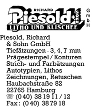 Piesold & Sohn GmbH, Richard