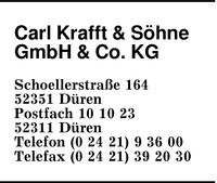 Krafft, Carl, & Shne, GmbH & Co. KG