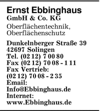 Ebbinghaus GmbH & Co KG, Ernst