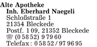 Alte Apotheke, Inh. Eberhard Naegeli