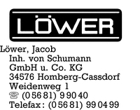 Lwer Inh. von Schumann GmbH u. Co. KG, Jacob