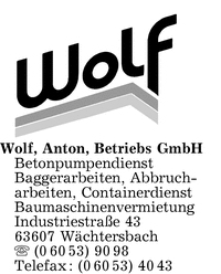 Wolf, Anton, Betriebs GmbH