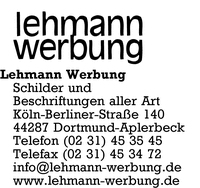 Lehmann Werbung