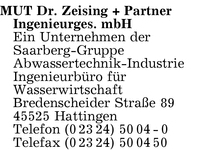 MUT Dr. Zeising + Partner Ingenieurges. mbH