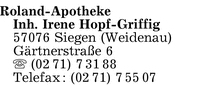 Roland-Apotheke Inh. Irene Hopf-Griffig
