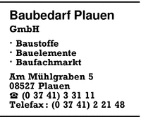 Baubedarf Plauen GmbH