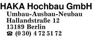 Haka Hochbau GmbH