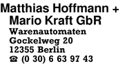 Hoffmann, Matthias + Mario Kraft GbR