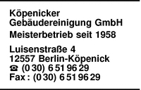 Kpenicker Gebudereinigung GmbH