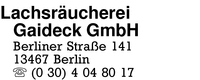 Lachsrucherei Gaideck GmbH