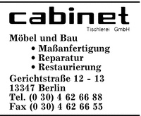 Cabinet Tischlerei GmbH