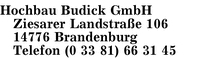 Hochbau Budick GmbH