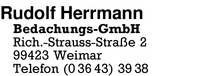 Herrmann, Rudolf, Bedachungs GmbH