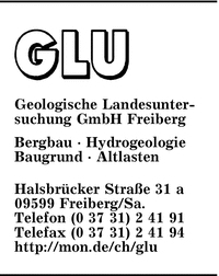 GLU Geologische Landesuntersuchung GmbH Freiberg