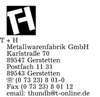 T + H Metallwarenfabrik GmbH
