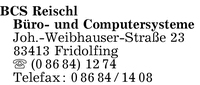 BCS Reischl Bro- und Computersysteme