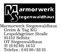 Marmorwerk Stegenwaldhaus Greim & Tag KG