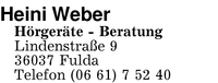 Weber, Heini