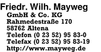 Mayweg GmbH & Co. KG, Friedr. Wilh.