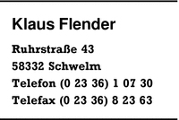 Flender, Klaus