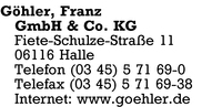 Ghler GmbH & Co KG, Franz
