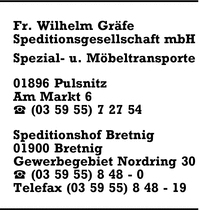 Grfe, Fr. Wilhelm, Speditionsgesellschaft mbH
