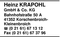 KRAPOHL GmbH & Co. KG, Heinz