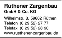 Rthener Zargenbau GmbH & Co. KG